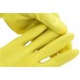 FixtureDisplays® 3 PAIR Latex Household Kitchen Cleaning Dishwashing Rubber Gloves, Cleaning Gloves, Large, Yellow 16781-L